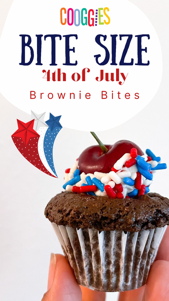 Bite Sized 4th of July Brownies