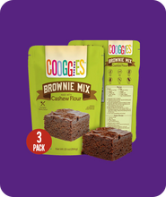 Load image into Gallery viewer, Cashew Flour Brownie Bake Mix 3 pack